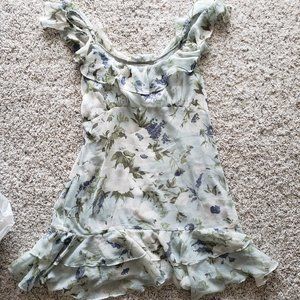 Floral Ruffle Mini Dress